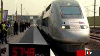 France: le TGV pulvérise son propre record à 574 km/h