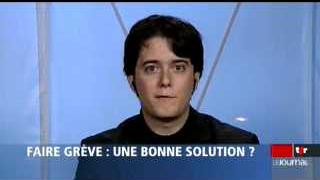 Faire grève, une bonne solution? Débat entre J.C. Schwaab, secrétaire central USS et J.-P. Siggen, dir. Union patronale de Fribourg