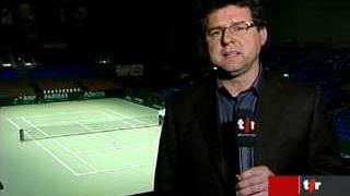 Tennis/Coupe Davis: les précisions de Joël Grivel, en direct de Palexpo, suite à la première journée de la rencontre Suisse-Espagne