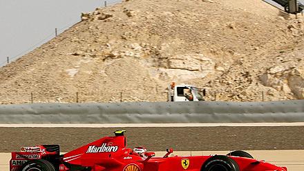 Raikkonen en verve sur le circuit de Sakhir