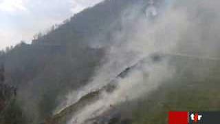 Tessin: le feu a dévasté des dizaines d'hectares de forêt à Ronco sur Ascona