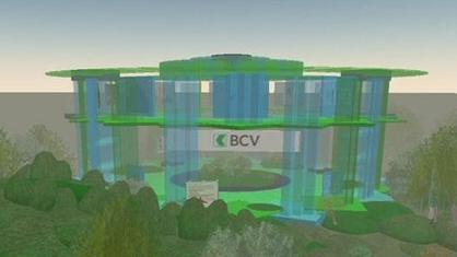 Le bâtiment de la BCV dans un monde virtuel (source: bcv.ch)