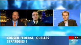 Conseil fédéral: le débat entre Léonard Bender, vice-président PRD, Dominique de Buman, conseiller national PDC/FR, et Guy Parmelin, conseiller national UDC/VD