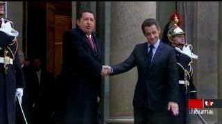 France: Nicolas Sarkozy reçoit Hugo Chavez