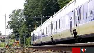 Intempéries: trafic ferroviaire perturbé entre Fribourg et Berne