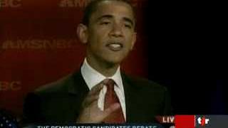 USA/Présidentielles: le premier débat annonce le duel entre Barak Obama et Hillary Clinton dans la course aux primaires démocrates