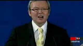 Australie: les travaillistes de Kevin Rudd au pouvoir