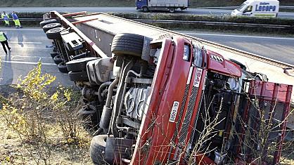 Le renversement d'un camion a provoqué la pagaille sur l'A1