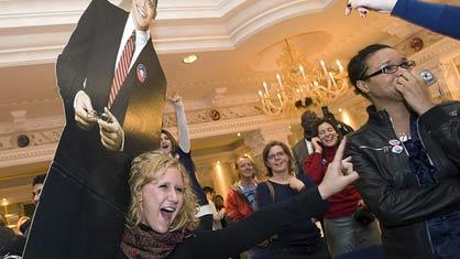 A Genève, les démocrates ont aussi fêté la victoire de Barack Obama.