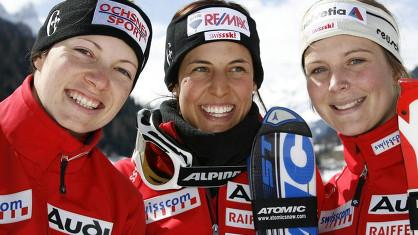 Le podium du jour: Sandra Gini, Aïta Camastral et Rabea Grand