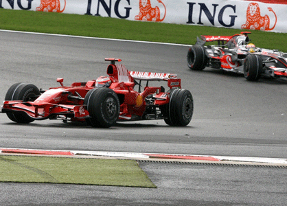 Hamilton avait commis la faute lors du duel avec Raikkonen.