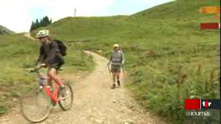 Portes du Soleil: randonneurs et VTT se côtoient sur les chemins de montagne