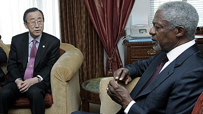 Ban Ki-moon et Kofi Annan au chevet de la paix au Kenya.