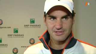 Tennis / Roland-Garros: interview de Roger Federer