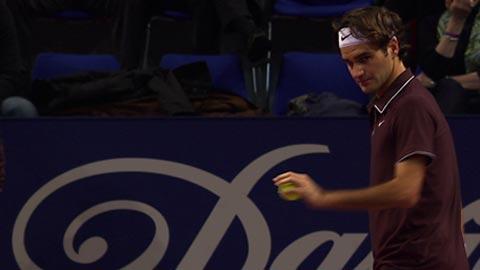 Sport en vidéo Tennis / Swiss Indoors (2e tour): Federer remporte le 1er set (2)