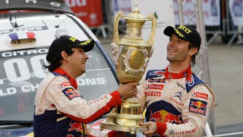 Sébastien Loeb (à d.) et Daniel Elena sont des familiers du trophée.