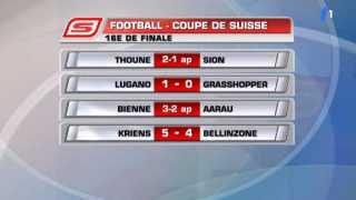 Football / Coupe de Suisse - 16e de finale: résultats et classement