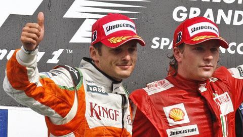 Fisichella et Raikkonen sont désormais coéquipiers.