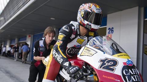 Thomas Lüthi a pris une 3e place encourageante à Jerez.