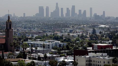 Le smog sur la ville californienne de Los Angeles.