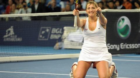 Timea Bacsinszky n'a jamais été inquiétée dans cette finale.