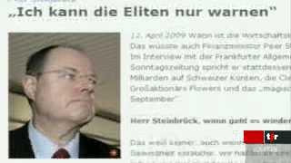 Le ministre des Finances allemand Peer Steinbrück repart à l'attaque contre la Suisse