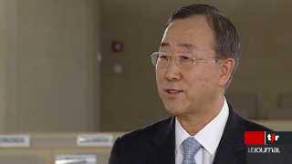Conférence contre le racisme à Genève: entretien avec Ban Ki-Moon, secrétaire général de l'ONU