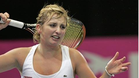 Timea Bacsinszky, retour manqué sur le Circuit WTA.