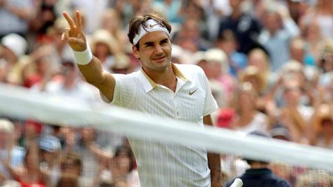 Federer en route vers un 6e titre à Wimbledon.