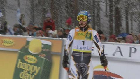 Ski alpin / slalom dames Levi: 1re manche de Poutiainen et Schild (1)