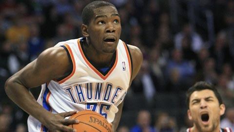 Tout baigne pour Kevin Durant et le Thunder.