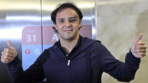 Mis à part son oeil, Felipe Massa est apparu en forme à Sao Paulo.