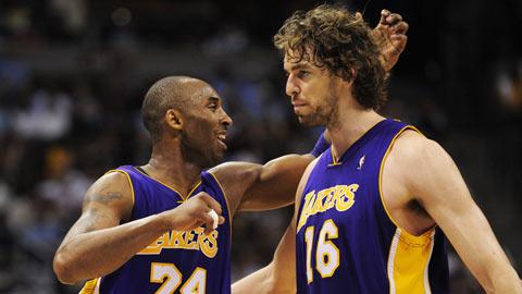 Kobe Bryant et Pau Gasol disputeront leur 2e finale d'affilée.