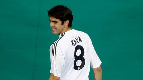 Kaka et son nouveau numéro 8.