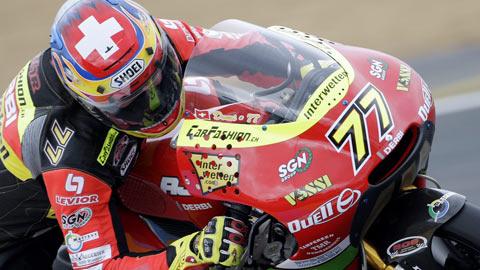 Aegerter semble à l'aise sur le circuit sarthois.