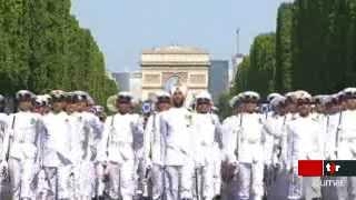 Fête nationale française: des régiments d'infanterie indiens participent au défilé