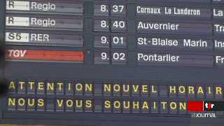 NE: la SNCF a décidé de supprimer le TGV Paris-Neuchâtel-Berne, jugé pas assez rentable, et sera remplacé par une liaison avec changement