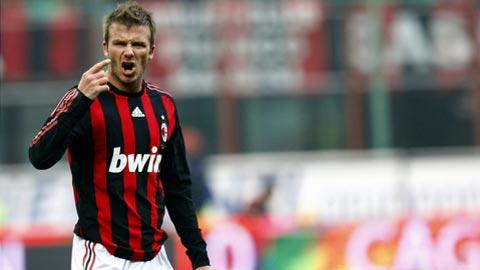 David Beckham espère porter les couleurs du Milan AC jusqu'en 2010.