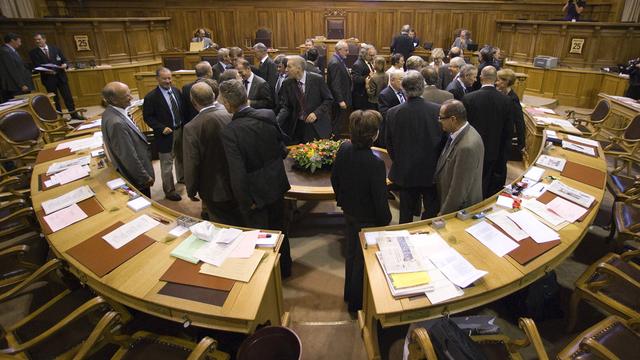 Fin de la session d'automne au Conseil des Etats, le 25 septembre 2009.