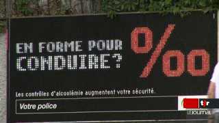 Le Bureau de prévention des accidents et les polices cantonales mènent une campagne de prévention contre l'alcool au volant