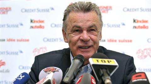 Ottmar Hitzfeld est conscient que la Suisse est encore loin du but.