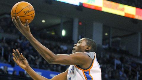 Kevin Durant a une nouvelle fois été le meilleur marqueur du Thunder.