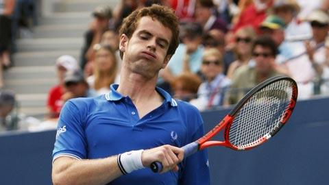 La mine des mauvais jours pour l'Ecossais Andy Murray.