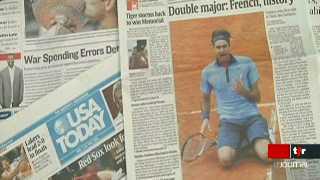Tennis: tous les médias de la planète saluent l'exploit de Roger Federer