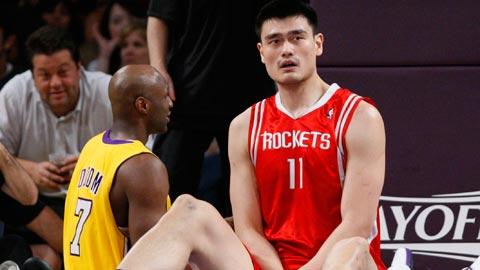 Yao Ming et Houston n'ont pas pu faire grand-chose contre les Lakers.