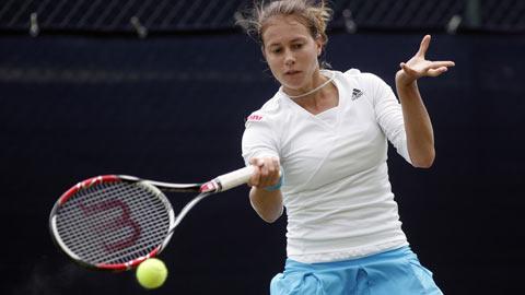 Stefanie Vögele a bien réagi après la perte du premier set.