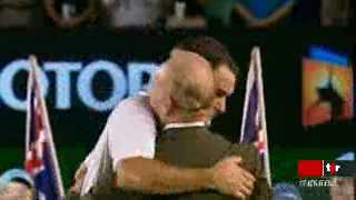 Tennis / Open d'Australie: rencontre avec Roger Federer et Rod Laver en marge du tournoi