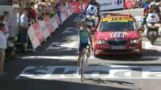 Cyclisme / TdF: Alberto Contador en jaune à Verbier