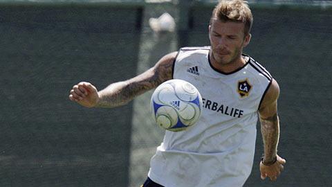 David Beckham s'entraîne depuis lundi avec les Galaxy.