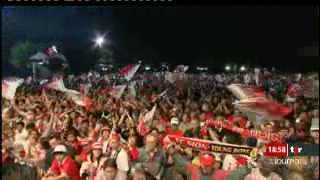 Football / Coupe de Suisse: des milliers de personnes ont célébré la victoire de Sion